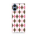 SONY Xperia 5 V 用 Xperia 5 V SO-53D SOG12 XQ-DE44 用 ハードケース 007099 アーガイル 模様