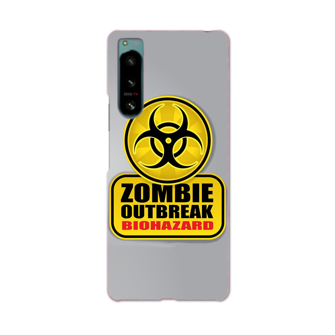 Xperia 5 IV 専用ハードケース SO-54C / SOG09 / A204SO 共通対応 so54c igcase スマホカバー カバー ケース pc ハードケース 001180 標識 ゾンビ バイオハザード