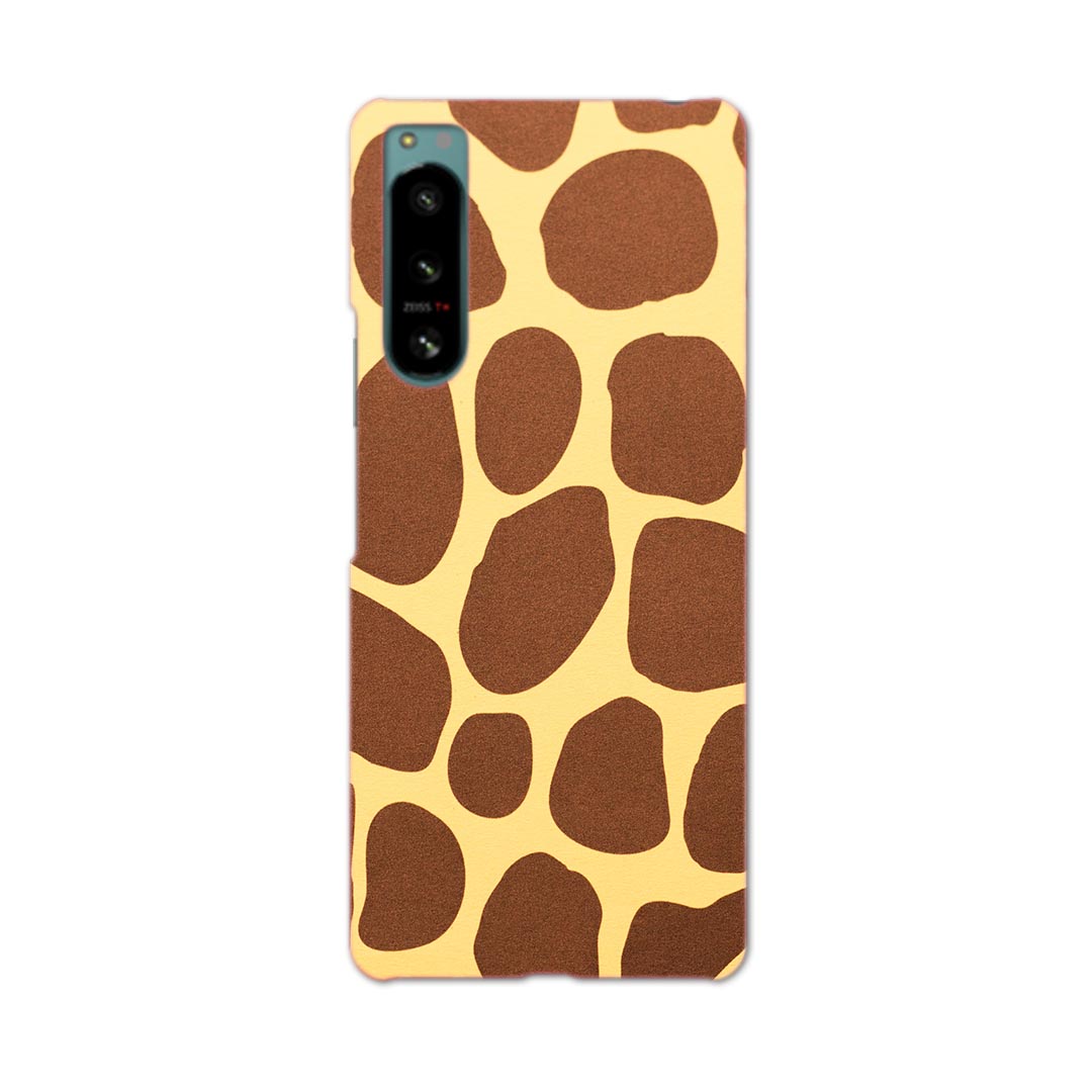 Xperia 5 IV 専用ハードケース SO-54C / SOG09 / A204SO 共通対応 so54c igcase スマホカバー カバー ケース pc ハードケース 006925 ジラフ柄　模様　動物