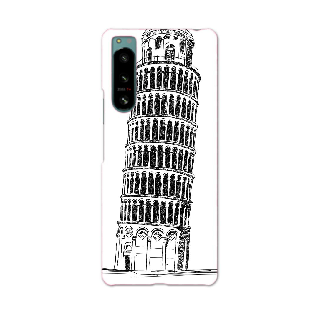 Xperia 5 IV 専用ハードケース SO-54C / SOG09 / A204SO 共通対応 so54c igcase スマホカバー カバー ケース pc ハードケース 009344 風景 外国 モノクロ