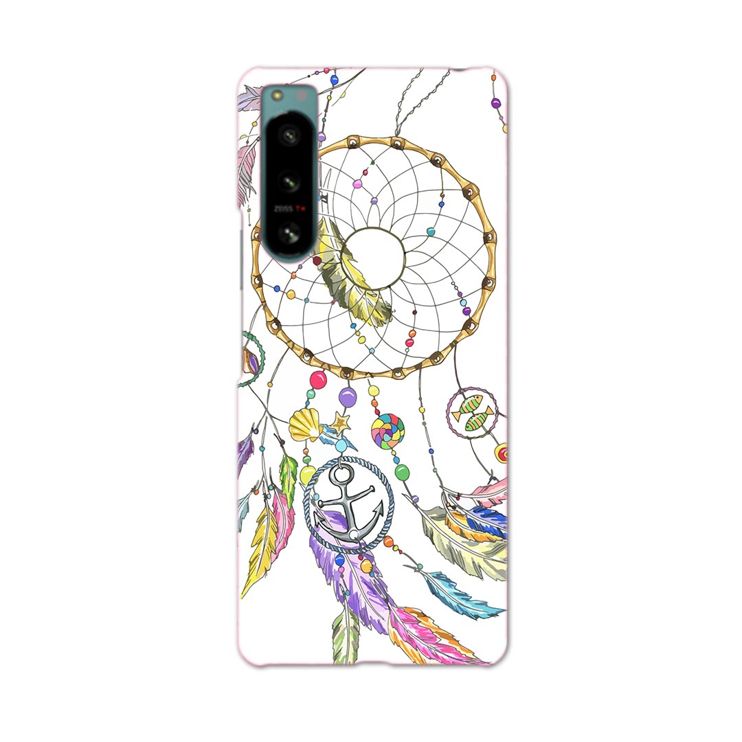 樂天商城 - Xperia 5 IV 専用ハードケース SO-54C / SOG09 / A204SO 共通対応 so54c igcase スマホカバー カバー ケース pc ハードケース 010563 ドリームキャッチャー　羽　カラフル