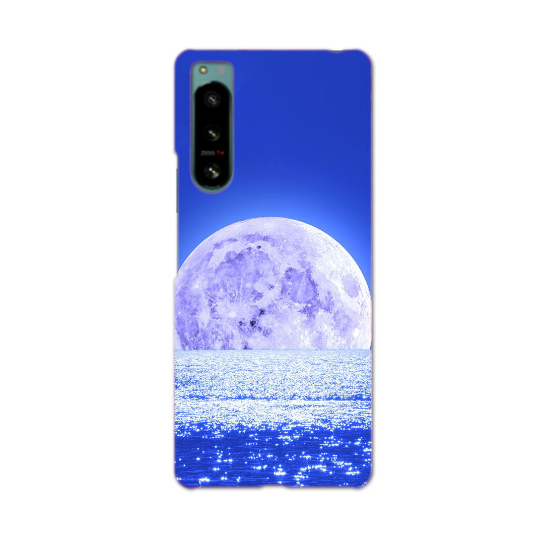Xperia 5 IV 専用ハードケース SO-54C / SOG09 / A204SO 共通対応 so54c igcase スマホカバー カバー ケース pc ハードケース 011813 月 海 夜