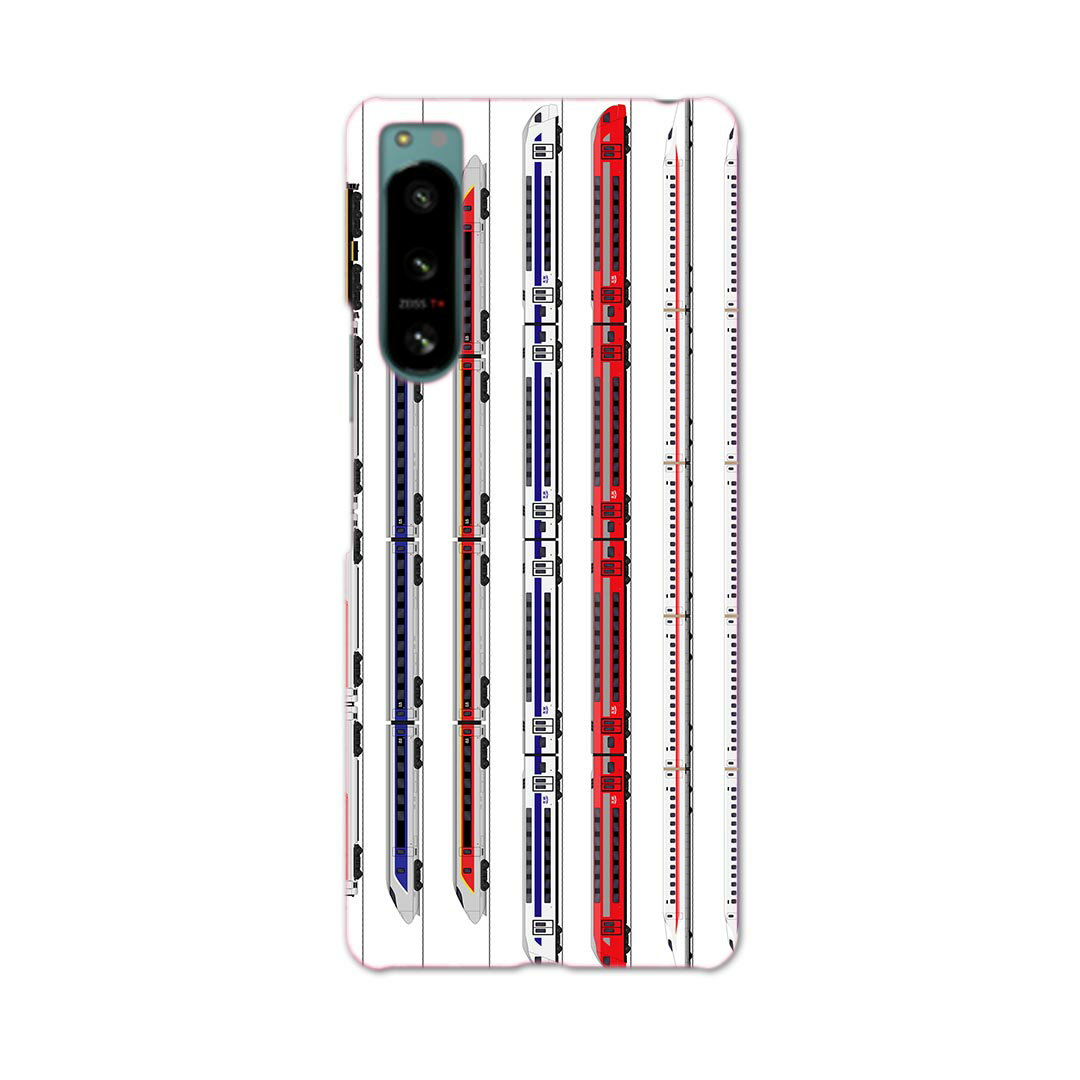 Xperia 5 IV 専用ハードケース SO-54C / SOG09 / A204SO 共通対応 so54c igcase スマホカバー カバー ケース pc ハードケース 013216 乗り物　新幹線　電車