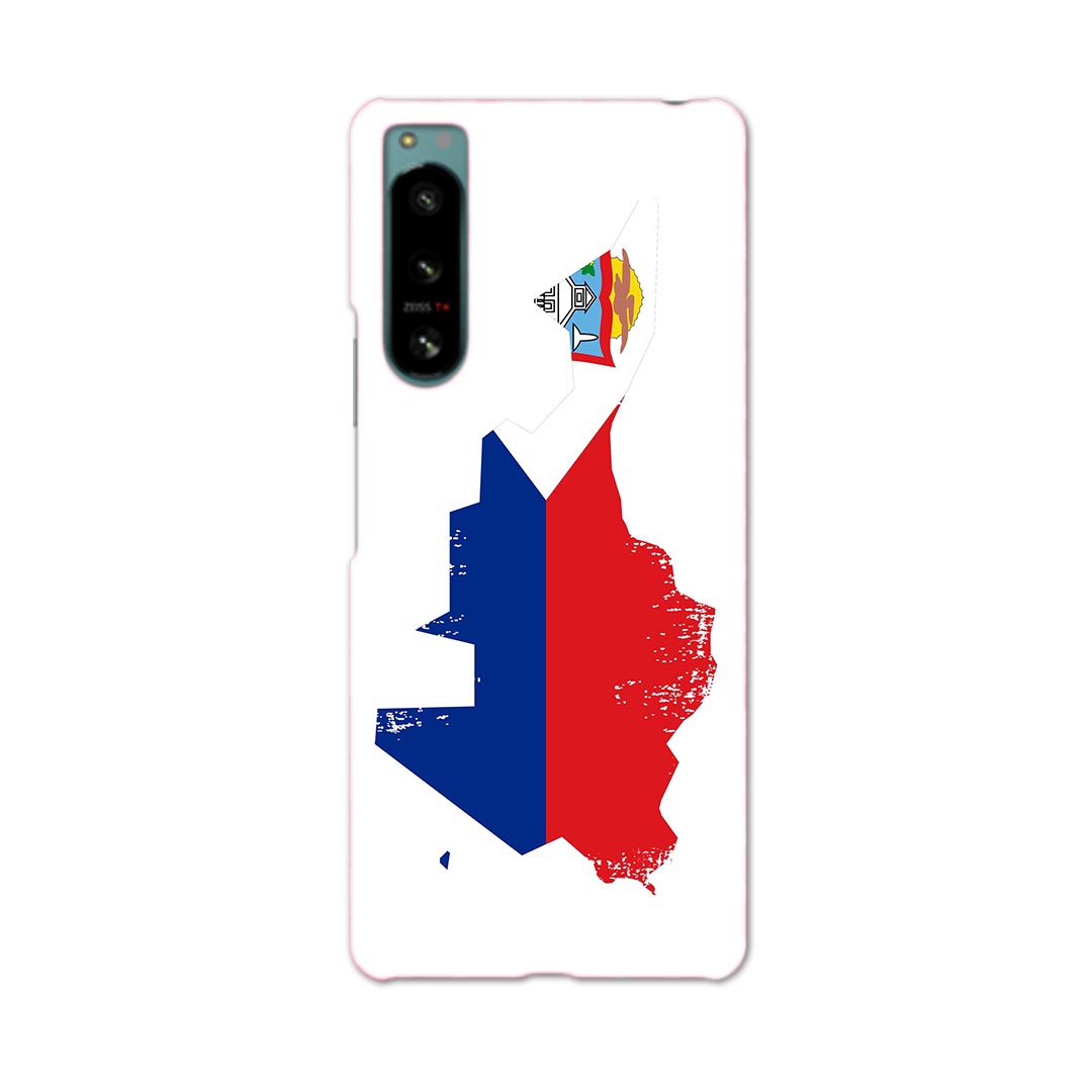 Xperia 5 IV 専用ハードケース SO-54C / SOG09 / A204SO 共通対応 so54c igcase スマホカバー カバー ケース pc ハードケース 018934 国旗 saint_marten サンマルタン