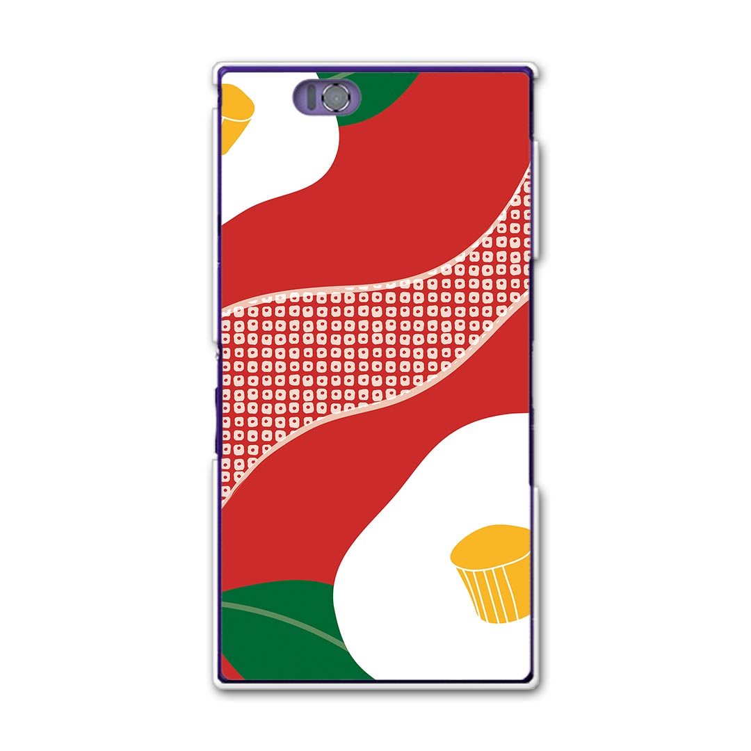 SOL24 Xperia Z Ultra エクスペリア sol24 au エーユー スマホ カバー スマホケース スマホカバー PC ハードケース 和風 和柄 花 フラワー フラワー 007718(2.0)