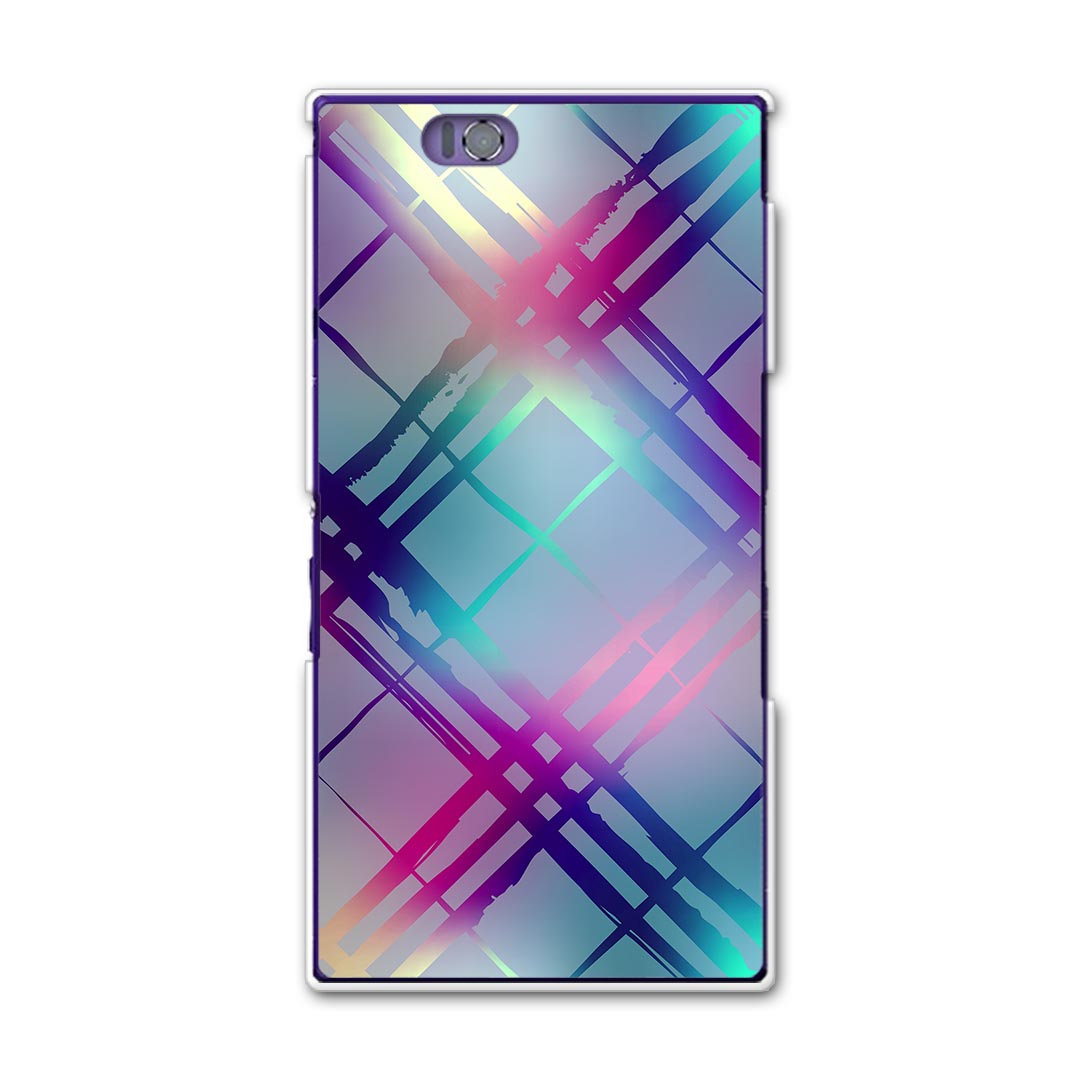 乐天商城 - SOL24 Xperia Z Ultra エクスペリア sol24 au エーユー スマホ カバー スマホケース スマホカバー PC ハードケース チェック カラフル 模様 クール 008767