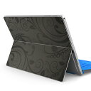 Surface Pro7 (2019) Pro6 Pro2017 pro4 用 スキンシール igsticker サーフェス ノートブック ノートパソコン カバー ケース フィルム ステッカー アクセサリー 保護 000416 ペイズリー ダマスク 花(2)