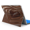 Surface Pro7 (2019) Pro6 Pro2017 pro4 用 スキンシール igsticker サーフェス ノートブック ノートパソコン カバー ケース フィルム ステッカー アクセサリー 保護 000815 チョコレート ハート