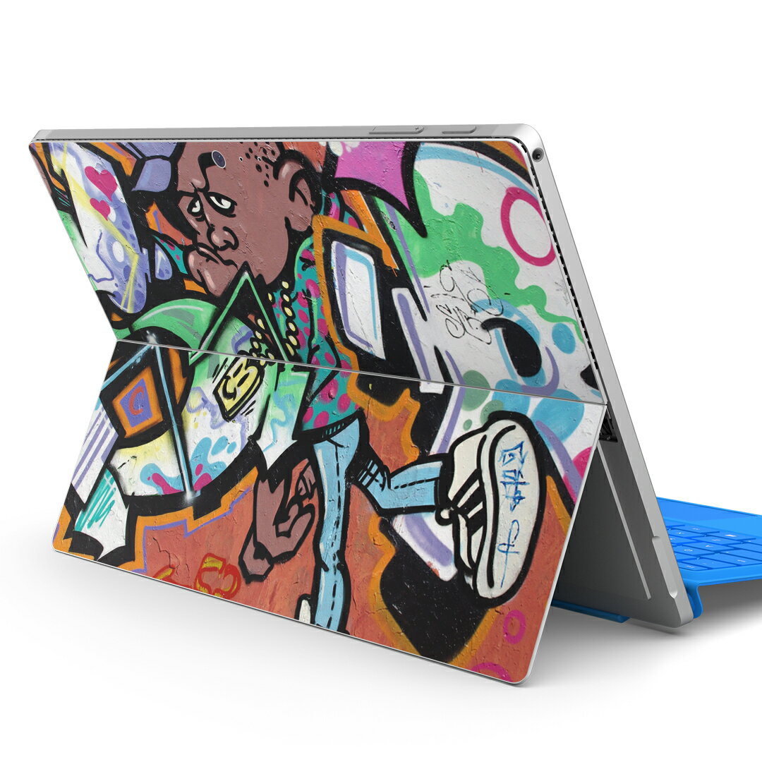 Surface Pro7 (2019) Pro6 Pro2017 pro4 用 スキンシール igsticker サーフェス ノートブック ノートパソコン カバー ケース フィルム ステッカー アクセサリー 保護 001040 グラフィティ 落書き