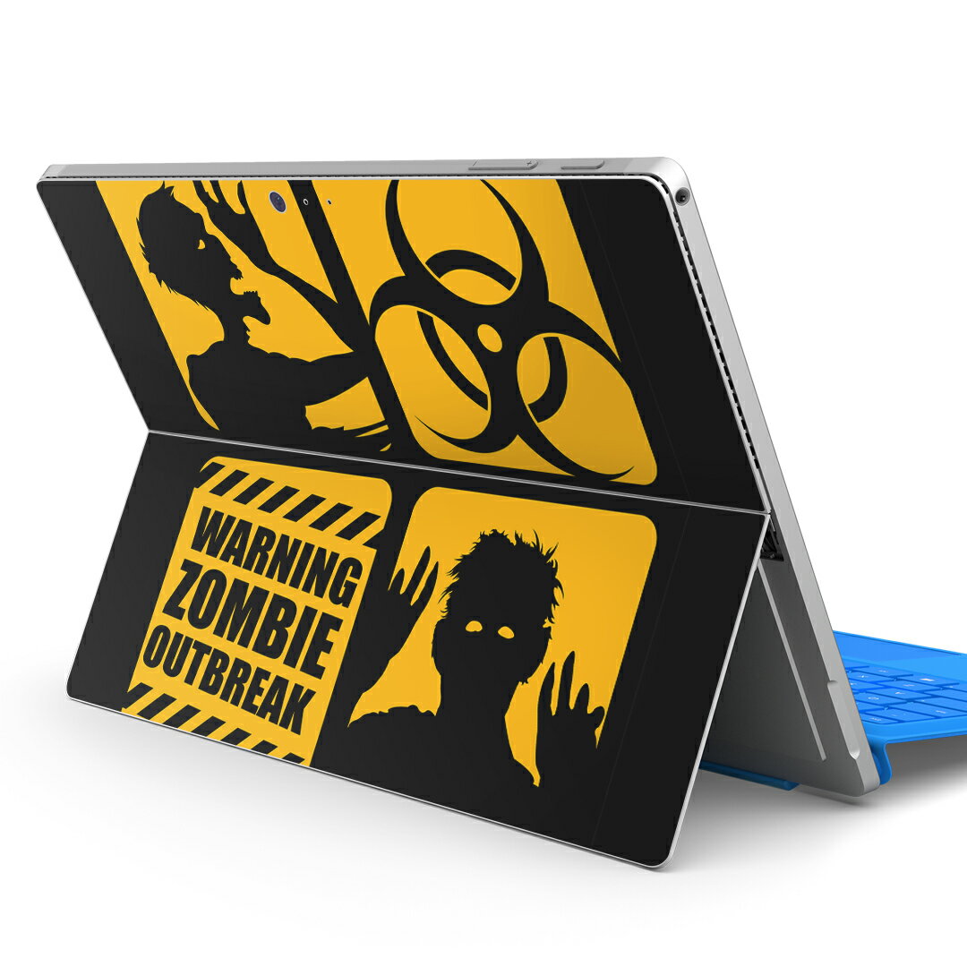 Surface Pro7 (2019) Pro6 Pro2017 pro4 用 スキンシール igsticker サーフェス ノートブック ノートパソコン カバー ケース フィルム ステッカー アクセサリー 保護 001202 ゾンビ　ハロウィン