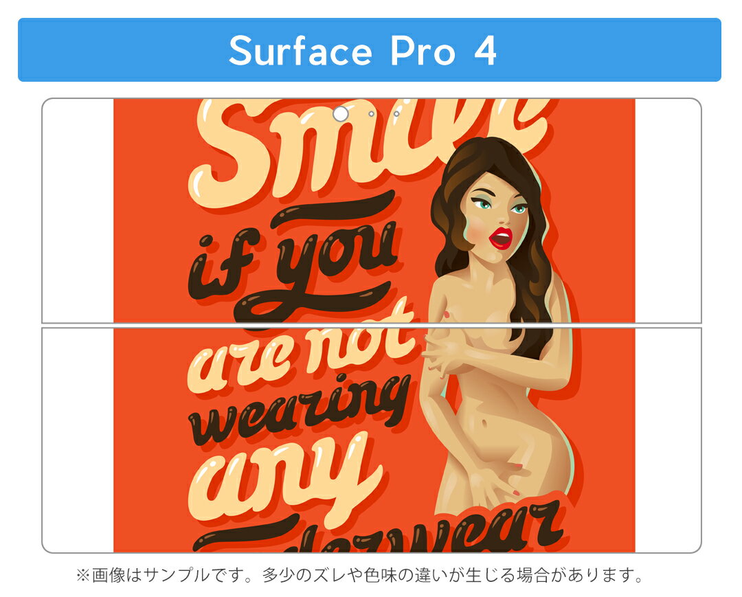 Surface Pro7 (2019) Pro6 Pro2017 pro4 用 スキンシール igsticker サーフェス ノートブック ノートパソコン カバー ケース フィルム ステッカー アクセサリー 保護 012323 女性　　英語 3