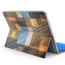 Surface Pro7 (2019) Pro6 Pro2017 pro4 用 スキンシール igsticker サーフェス ノートブック ノートパソコン カバー ケース フィルム ステッカー アクセサリー 保護 002569 模様 シンプル 茶色(2)