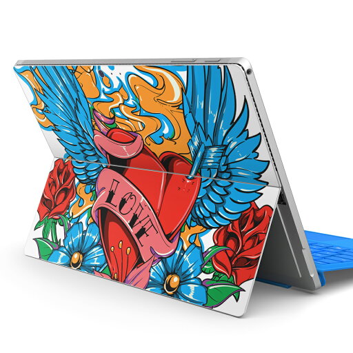 Surface Pro7 (2019) Pro6 Pro2017 pro4 用 スキンシール igsticker サーフェス ノートブック ノートパソコン カバー ケース フィルム ステッカー アクセサリー 保護 003529 花 ハート イラスト Surface Pro7 (2019) Pro6 Pro2017 pro4 用 スキンシール igsticker サーフェス ノートブック ノートパソコン カバー ケース フィルム ステッカー アクセサリー 保護 003529 花 ハート イラスト