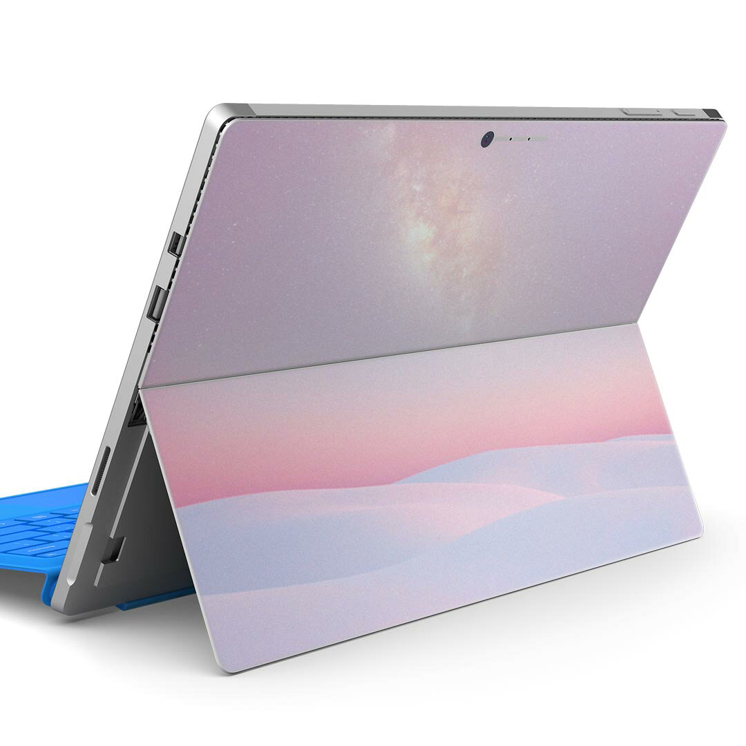 Surface Pro7 (2019) Pro6 Pro2017 pro4 用 スキンシール igsticker サーフェス ノートブック ノートパソコン カバー ケース フィルム ステッカー アクセサリー 保護 023811 ピンク 星 砂漠