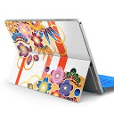 Surface Pro7 (2019) Pro6 Pro2017 pro4 用 スキンシール igsticker サーフェス ノートブック ノートパソコン カバー ケース フィルム ステッカー アクセサリー 保護 005103 和柄　和風　花