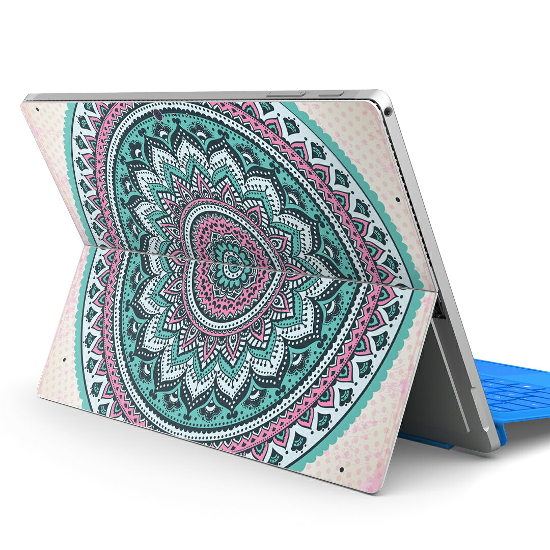 Surface Pro7 (2019) Pro6 Pro2017 pro4 用 スキンシール igsticker サーフェス ノートブック ノートパソコン カバー ケース フィルム ステッカー アクセサリー 保護 006063 レース　模様