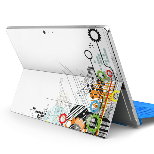Surface Pro7 (2019) Pro6 Pro2017 pro4 用 スキンシール igsticker サーフェス ノートブック ノートパソコン カバー ケース フィルム ステッカー アクセサリー 保護 006186 歯車 カラフル Surface Pro7 (2019) Pro6 Pro2017 pro4 用 スキンシール igsticker サーフェス ノートブック ノートパソコン カバー ケース フィルム ステッカー アクセサリー 保護 006186 歯車 カラフル