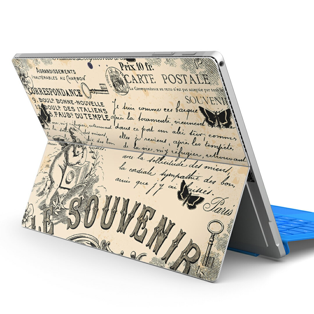 Surface Pro7 (2019) Pro6 Pro2017 pro4 用 スキンシール igsticker サーフェス ノートブック ノートパソコン カバー ケース フィルム ステッカー アクセサリー 保護 006729 文字　英語