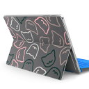 Surface Pro7 (2019) Pro6 Pro2017 pro4 用 スキンシール igsticker サーフェス ノートブック ノートパソコン カバー ケース フィルム ステッカー アクセサリー 保護 006784 ネコ 動物 イラスト(2)