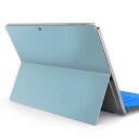 Surface Pro7 (2019) Pro6 Pro2017 pro4 用 スキンシール igsticker サーフェス ノートブック ノートパソコン カバー ケース フィルム ステッカー アクセサリー 保護 008976 シンプル 無地 青(2)