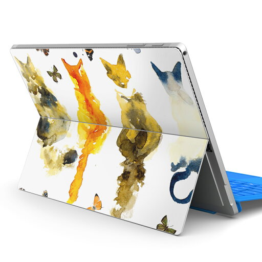 Surface Pro7 (2019) Pro6 Pro2017 pro4 用 スキンシール igsticker サーフェス ノートブック ノートパソコン カバー ケース フィルム ステッカー アクセサリー 保護 010276 動物 猫 水彩 Surface Pro7 (2019) Pro6 Pro2017 pro4 用 スキンシール igsticker サーフェス ノートブック ノートパソコン カバー ケース フィルム ステッカー アクセサリー 保護 010276 動物 猫 水彩