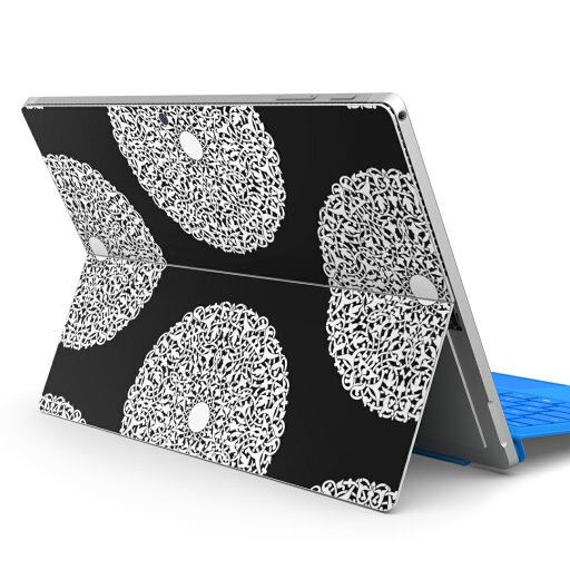Surface Pro7 (2019) Pro6 Pro2017 pro4 用 スキンシール igsticker サーフェス ノートブック ノートパソコン カバー ケース フィルム ステッカー アクセサリー 保護 010447 レース 黒 Surface Pro7 (2019) Pro6 Pro2017 pro4 用 スキンシール igsticker サーフェス ノートブック ノートパソコン カバー ケース フィルム ステッカー アクセサリー 保護 010447 レース 黒