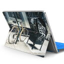 Surface Pro7 (2019) Pro6 Pro2017 pro4 用 スキンシール igsticker サーフェス ノートブック ノートパソコン カバー ケース フィルム ステッカー アクセサリー 保護 010828 自転車 写真 黄色