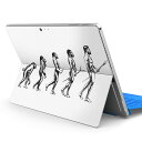 Surface Pro7 (2019) Pro6 Pro2017 pro4 用 スキンシール igsticker サーフェス ノートブック ノートパソコン カバー ケース フィルム ステッカー アクセサリー 保護 010970 人物 猿 人間(2)