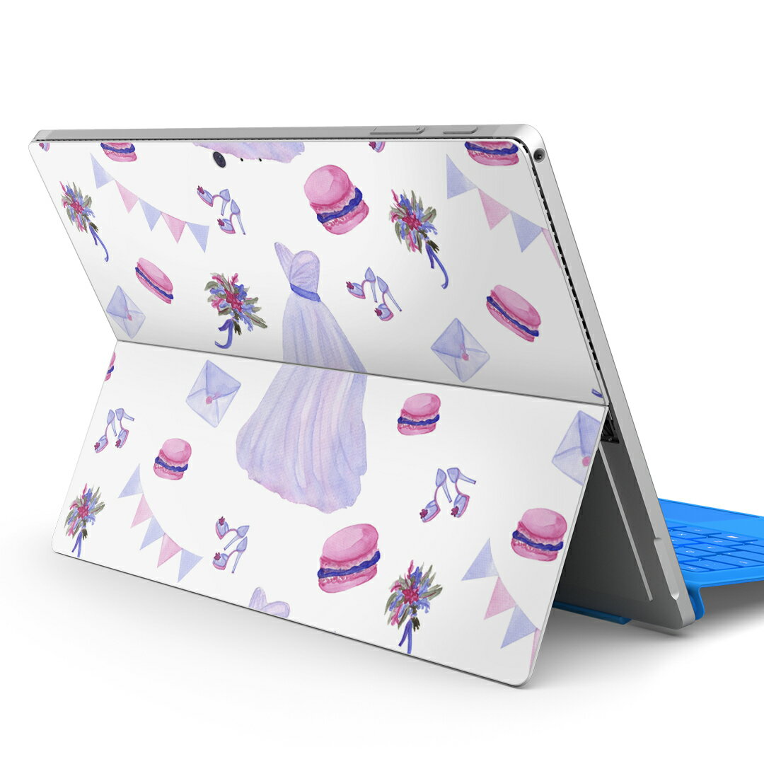 Surface Pro7 (2019) Pro6 Pro2017 pro4 用 スキンシール igsticker サーフェス ノートブック ノートパソコン カバー ケース フィルム ステッカー アクセサリー 保護 011413 おしゃれ ファッション マカロン