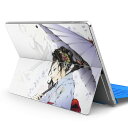Surface Pro7 (2019) Pro6 Pro2017 pro4 用 スキンシール igsticker サーフェス ノートブック ノートパソコン カバー ケース フィルム ステッカー アクセサリー 保護 011546 人物 着物 和風
