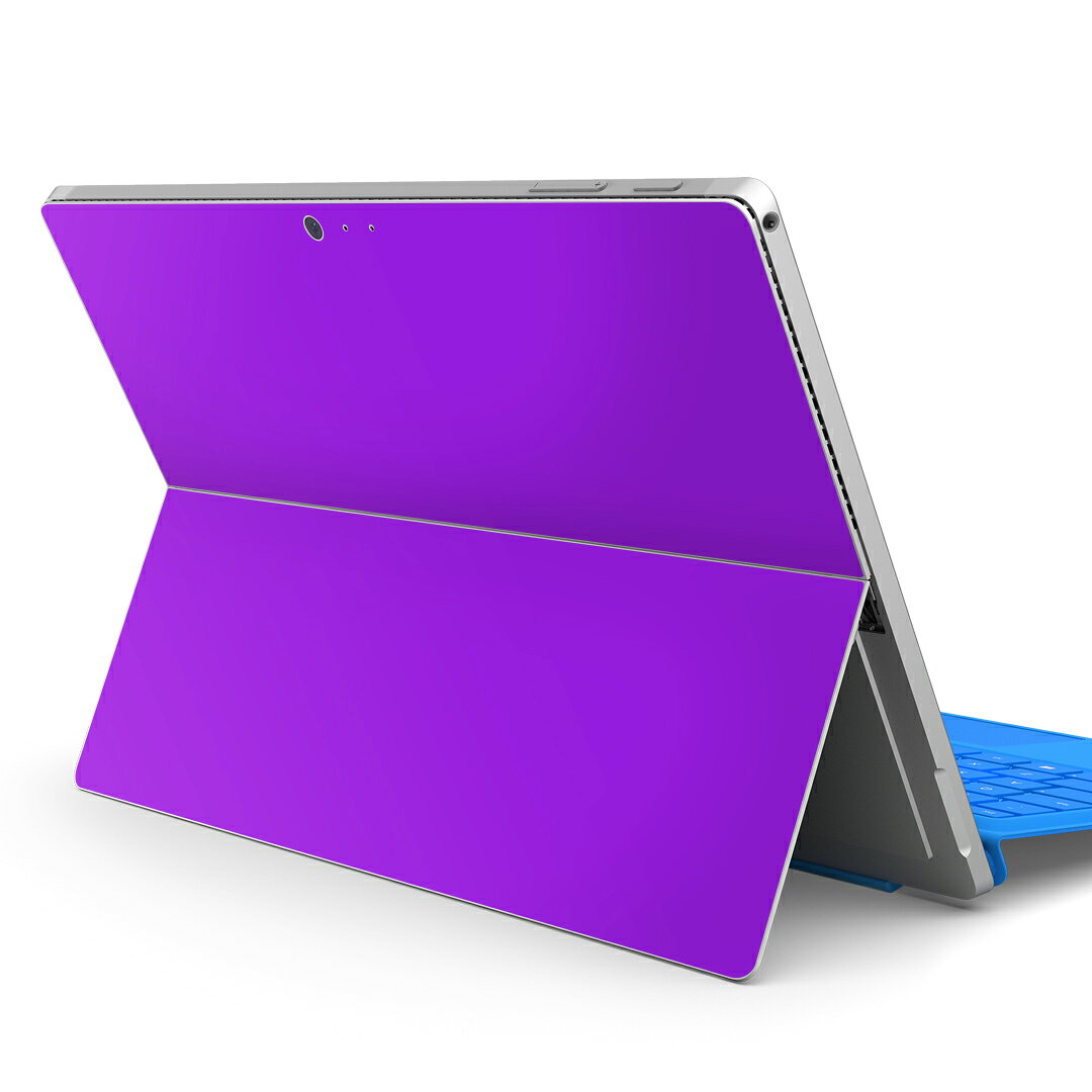 Surface Pro7 (2019) Pro6 Pro2017 pro4 用 スキンシール igsticker サーフェス ノートブック ノートパソコン カバー ケース フィルム ステッカー アクセサリー 保護 012236 紫　単色　シンプル