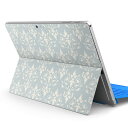 Surface Pro7 (2019) Pro6 Pro2017 pro4 用 スキンシール igsticker サーフェス ノートブック ノートパソコン カバー ケース フィルム ステッカー アクセサリー 保護 012530 ダマスク 北欧 柄