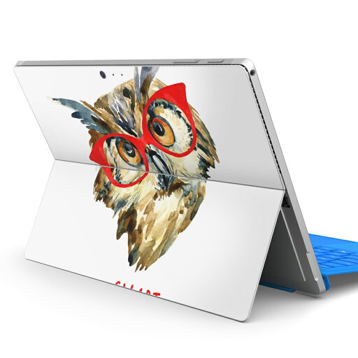 Surface Pro7 (2019) Pro6 Pro2017 pro4 用 スキンシール igsticker サーフェス ノートブック ノートパソコン カバー ケース フィルム ステッカー アクセサリー 保護 013424 ふくろう とり めがね Surface Pro7 (2019) Pro6 Pro2017 pro4 用 スキンシール igsticker サーフェス ノートブック ノートパソコン カバー ケース フィルム ステッカー アクセサリー 保護 013424 ふくろう とり めがね