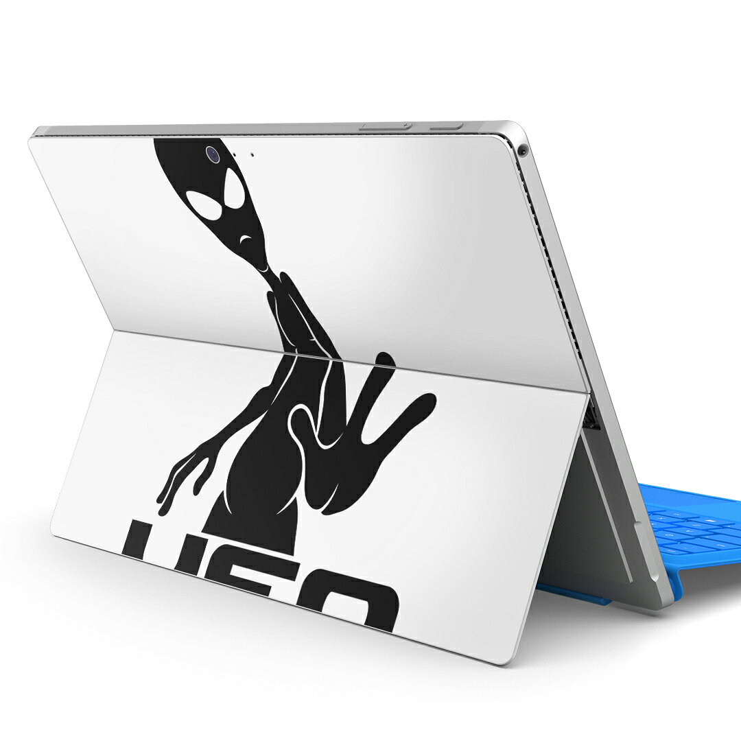 Surface Pro7 (2019) Pro6 Pro2017 pro4 用 スキンシール igsticker サーフェス ノートブック ノートパソコン カバー ケース フィルム ステッカー アクセサリー 保護 013624 宇宙人　UFO　エイリアン
