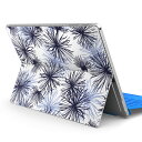 Surface Pro7 (2019) Pro6 Pro2017 pro4 用 スキンシール igsticker サーフェス ノートブック ノートパソコン カバー ケース フィルム ステッカー アクセサリー 保護 014633 花 リーフ トロピカル(2)