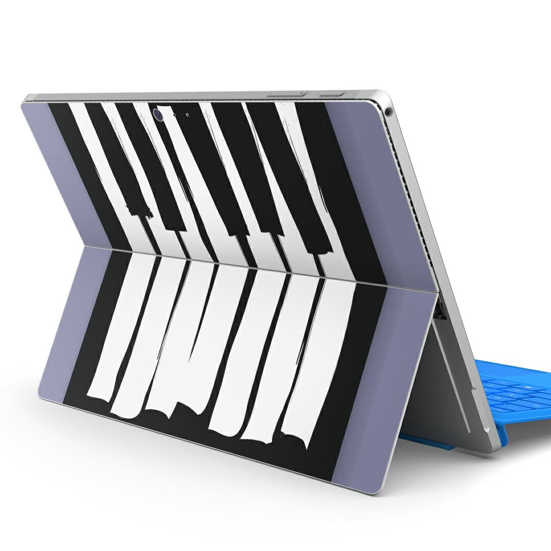 Surface Pro7 (2019) Pro6 Pro2017 pro4 用 スキンシール igsticker サーフェス ノートブック ノートパソコン カバー ケース フィルム ステッカー アクセサリー 保護 014967 ポスター　イラスト　ピアノ　音楽