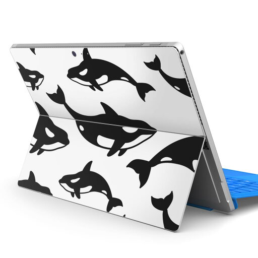 Surface Pro7 (2019) Pro6 Pro2017 pro4 用 スキンシール igsticker サーフェス ノートブック ノートパソコン カバー ケース フィルム ステッカー アクセサリー 保護 016476 いるか 魚 シャチ Surface Pro7 (2019) Pro6 Pro2017 pro4 用 スキンシール igsticker サーフェス ノートブック ノートパソコン カバー ケース フィルム ステッカー アクセサリー 保護 016476 いるか 魚 シャチ