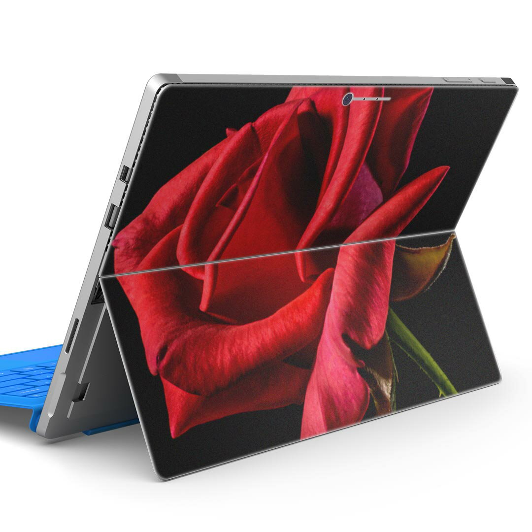 Surface Pro7 (2019) Pro6 Pro2017 pro4 用 スキンシール igsticker サーフェス ノートブック ノートパソコン カバー ケース フィルム ステッカー アクセサリー 保護 018330 写真 バラ