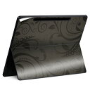 Surface Pro 12 インチ (2025) 用 スキンシール 全面スキンシール フル SurfacePro12 用 背面 底 ステッカー 保護シール 高品質再剥離性シート キャラクター かわいい 023396 女性 顔 人物 000416 ペイズリー ダマスク 花