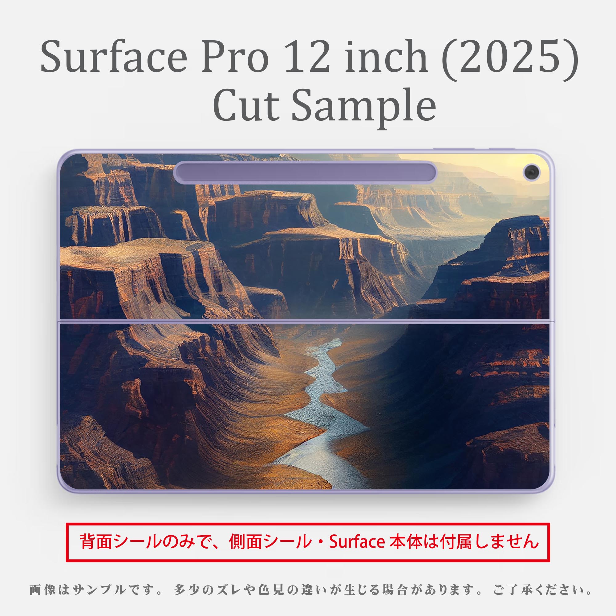 Surface Pro 12 インチ (2025) 用 スキンシール 全面スキンシール フル SurfacePro12 用 背面 底 ステッカー 保護シール 高品質再剥離性シート キャラクター かわいい 023396 女性　顔　人物 033850 風景