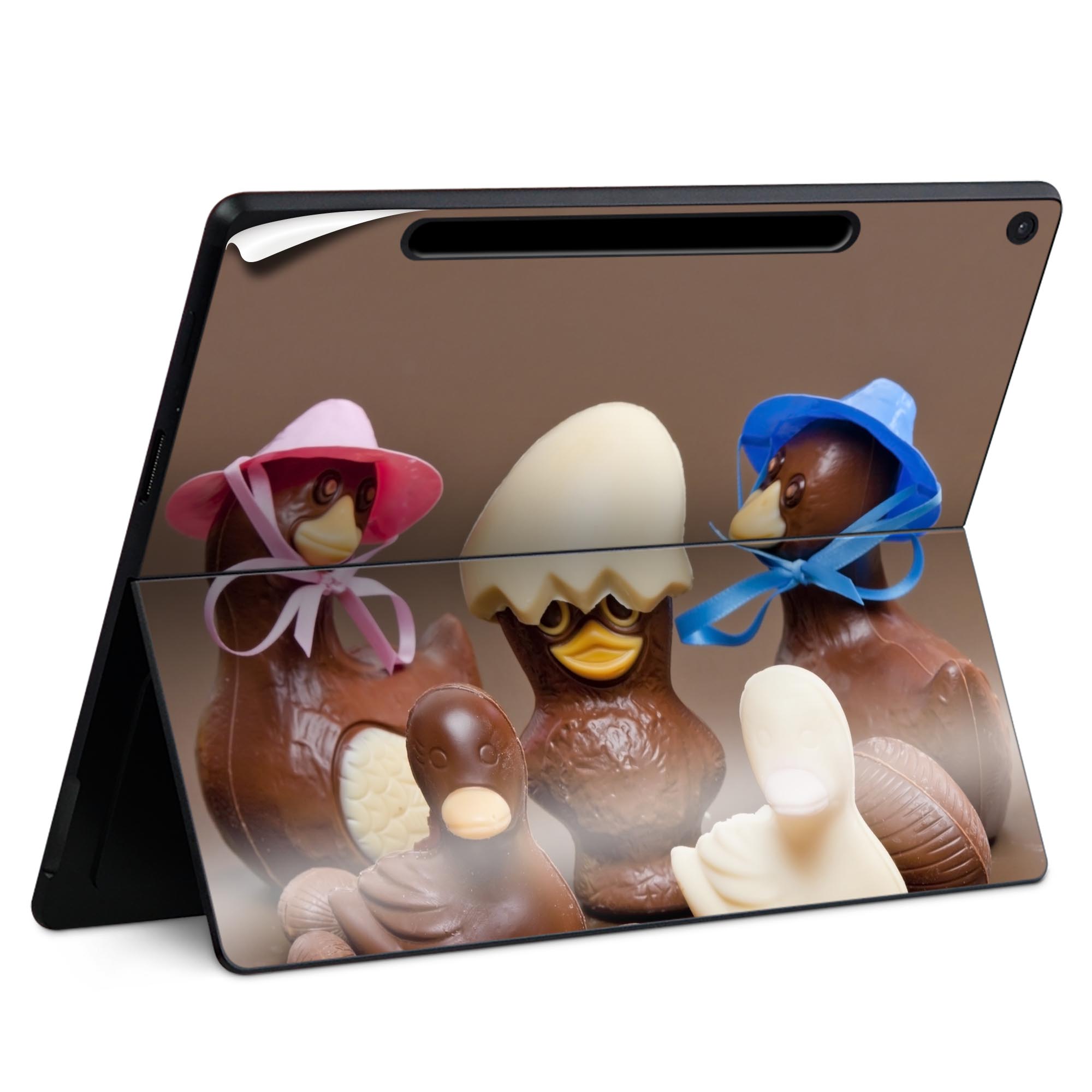 Surface Pro 12 インチ (2025) 用 スキンシール 全面スキンシール フル SurfacePro12 用 背面 底 ステッカー 保護シール 高品質再剥離性シート キャラクター かわいい 023396 女性　顔　人物 002766 鳥　動物