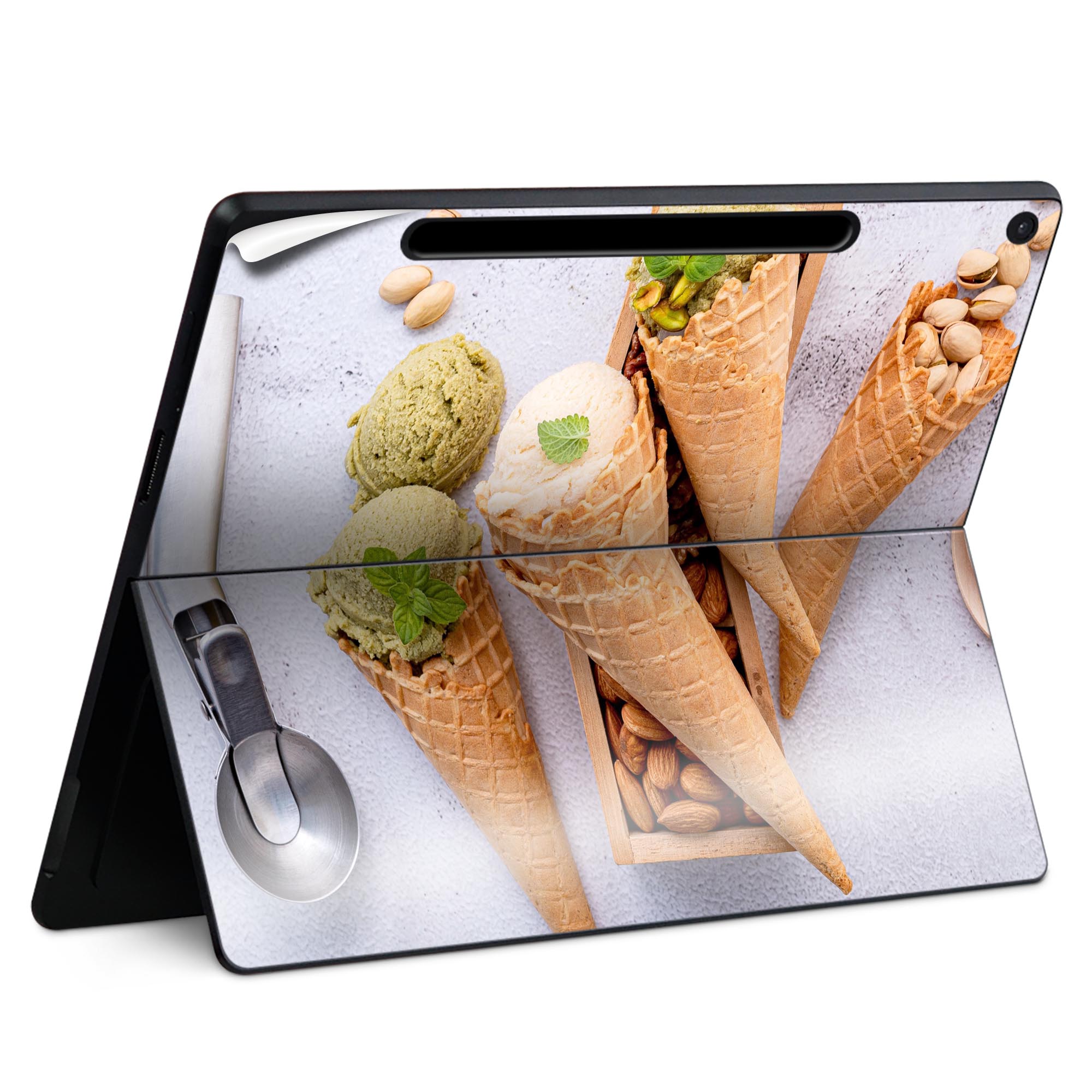 Surface Pro 12 インチ (2025) 用 スキンシール 全面スキンシール フル SurfacePro12 用 背面 底 ステ..