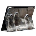 Surface Pro 12 インチ (2025) 用 スキンシール 全面スキンシール フル SurfacePro12 用 背面 底 ステッカー 保護シール 高品質再剥離性シート キャラクター かわいい 023396 女性 顔 人物 023560 ミーアキャット 動物 写真
