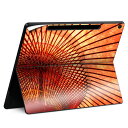 Surface Pro 12 インチ (2025) 用 スキンシール 全面スキンシール フル SurfacePro12 用 背面 底 ステッカー 保護シール 高品質再剥離性シート キャラクター かわいい 023396 女性 顔 人物 023924 傘 和 日本