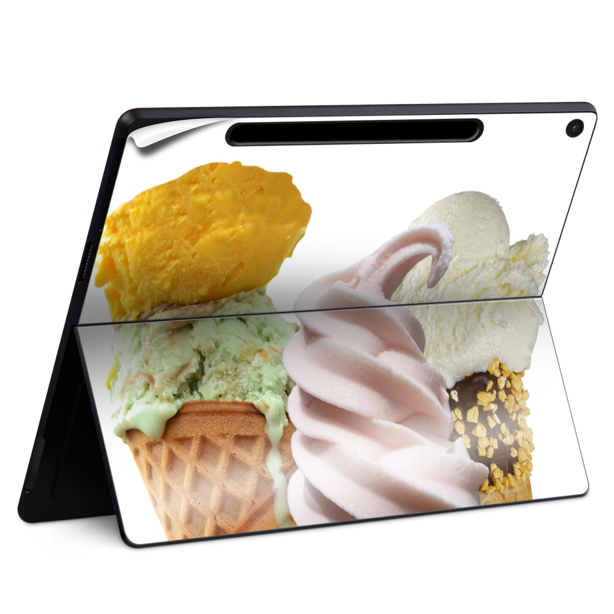 Surface Pro 12 インチ (2025) 用 スキンシール 全面スキンシール フル SurfacePro12 用 背面 底 ステ..