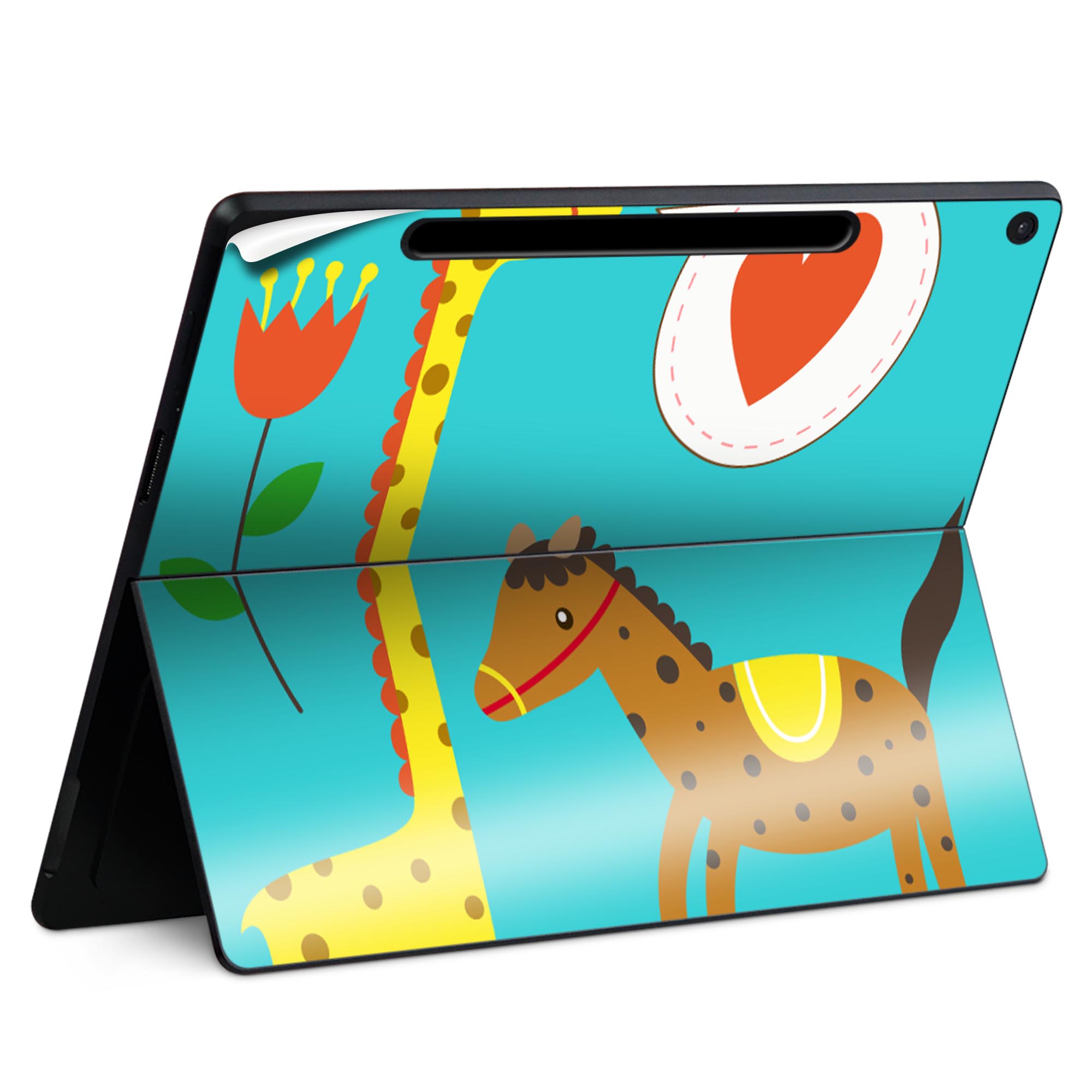 Surface Pro 12 インチ (2025) 用 スキンシール 全面スキンシール フル SurfacePro12 用 背面 底 ステ..