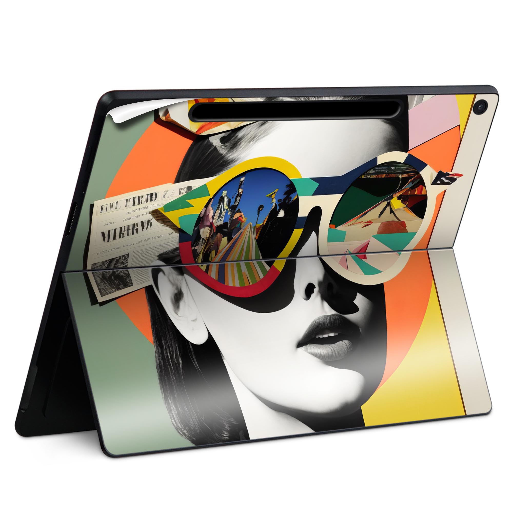 Surface Pro 12 インチ (2025) 用 スキンシール 全面スキンシール フル SurfacePro12 用 背面 底 ステ..