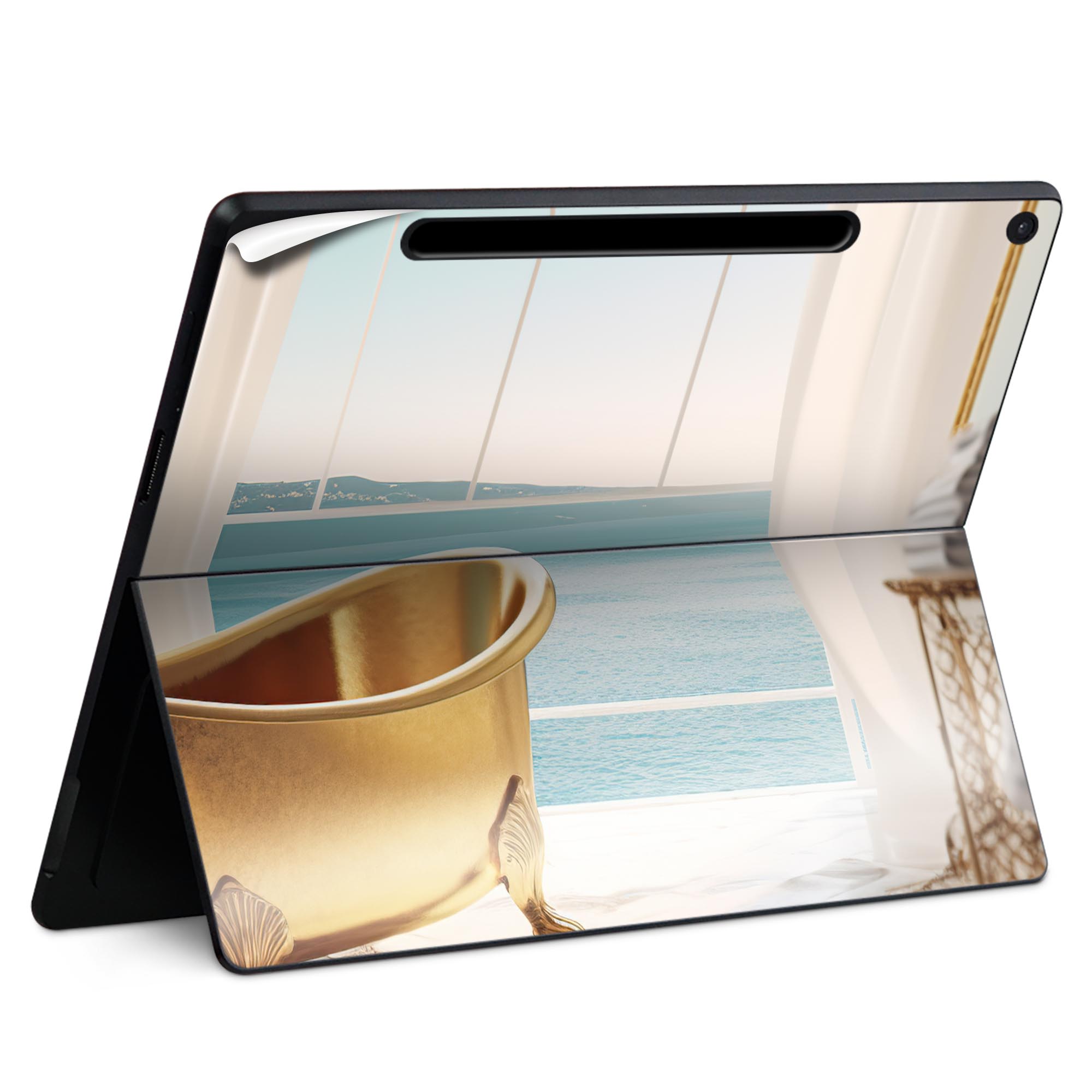 Surface Pro 12 インチ (2025) 用 スキンシール 全面スキンシール フル SurfacePro12 用 背面 底 ステ..