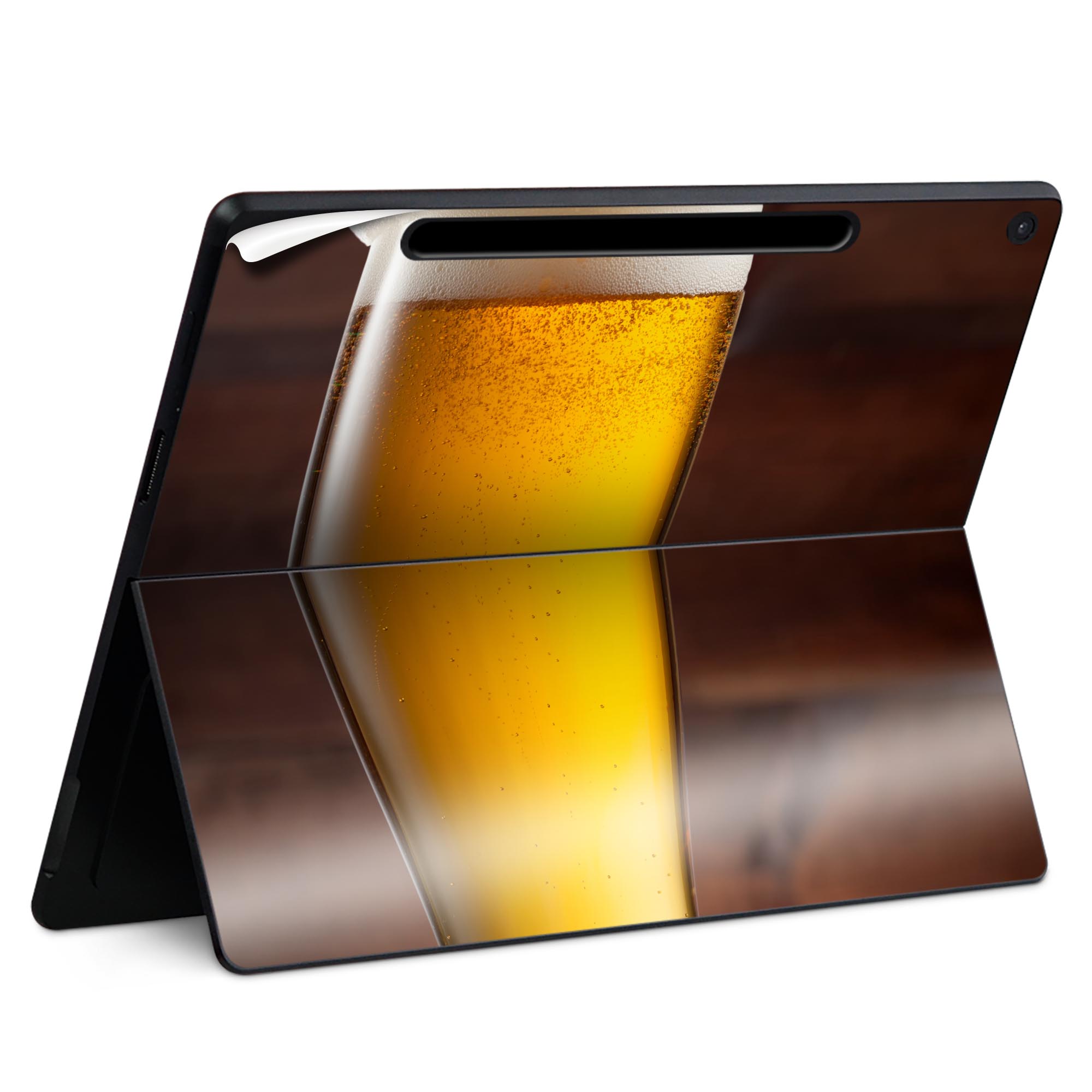 Surface Pro 12 インチ (2025) 用 スキンシール 全面スキンシール フル SurfacePro12 用 背面 底 ステッカー 保護シール 高品質再剥離性シート キャラクター かわいい 023396 女性　顔　人物 033676 稲 畑