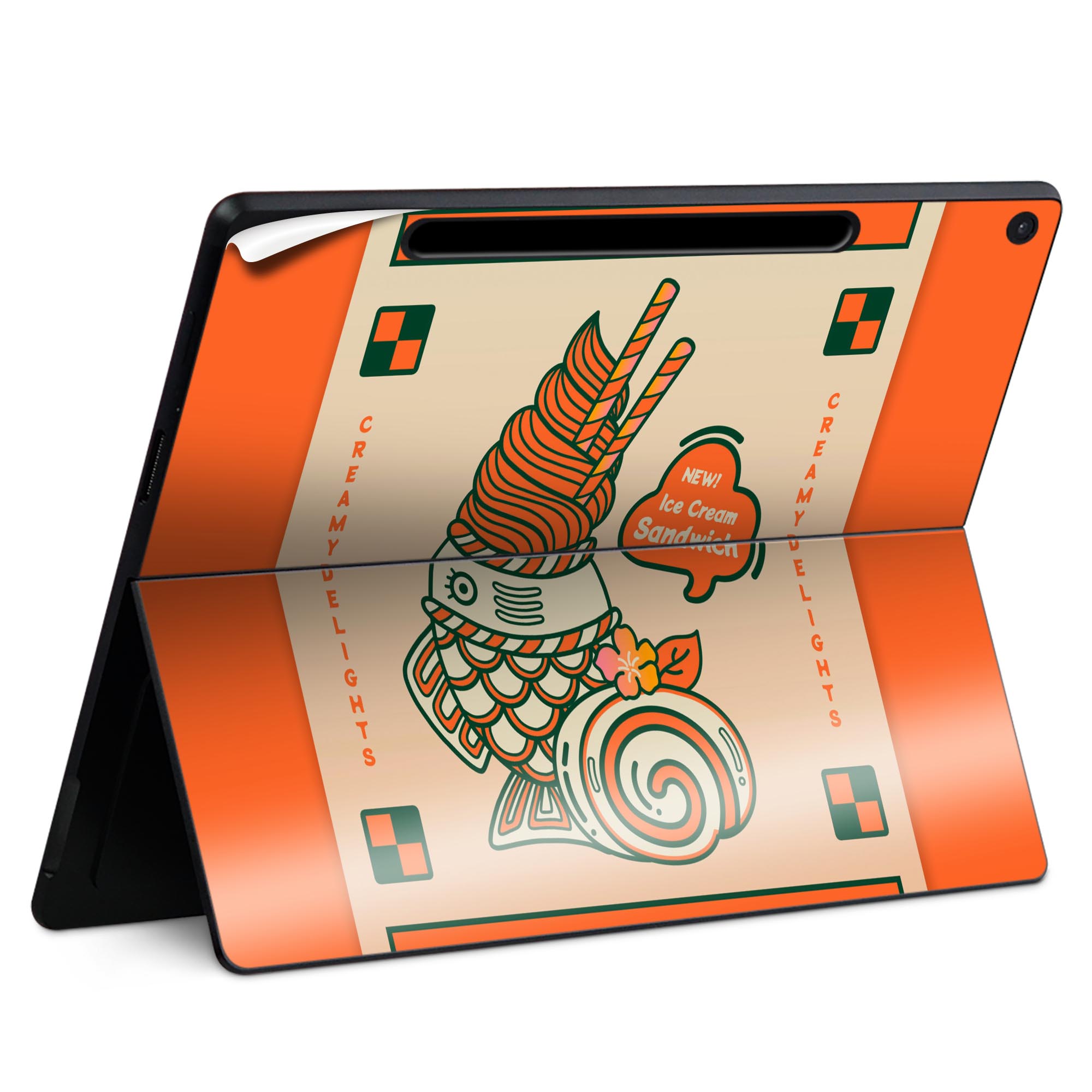 Surface Pro 12 インチ (2025) 用 スキンシール 全面スキンシール フル SurfacePro12 用 背面 底 ステ..